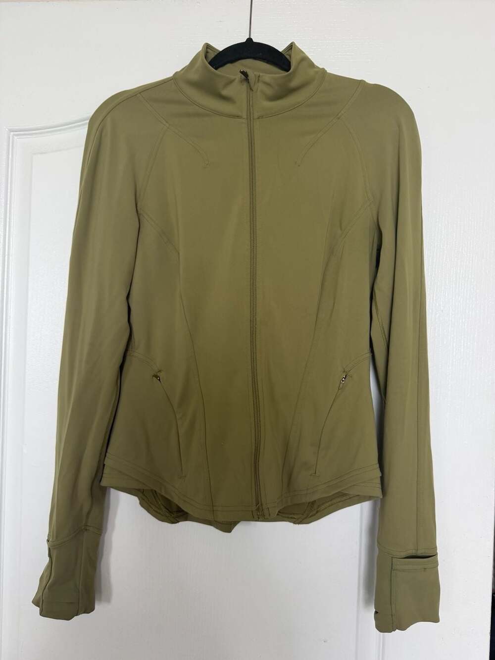 Lululemon InStill Jacket  Size 8 Green Full Zip Athletic